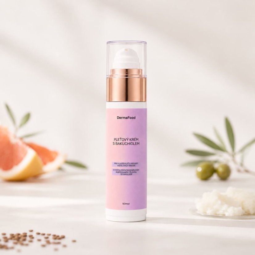Pleťový krém s bakuchiolem - 50 ml