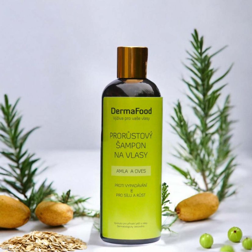 Prorůstový šampon na vlasy - Amla a Oves - 300 ml