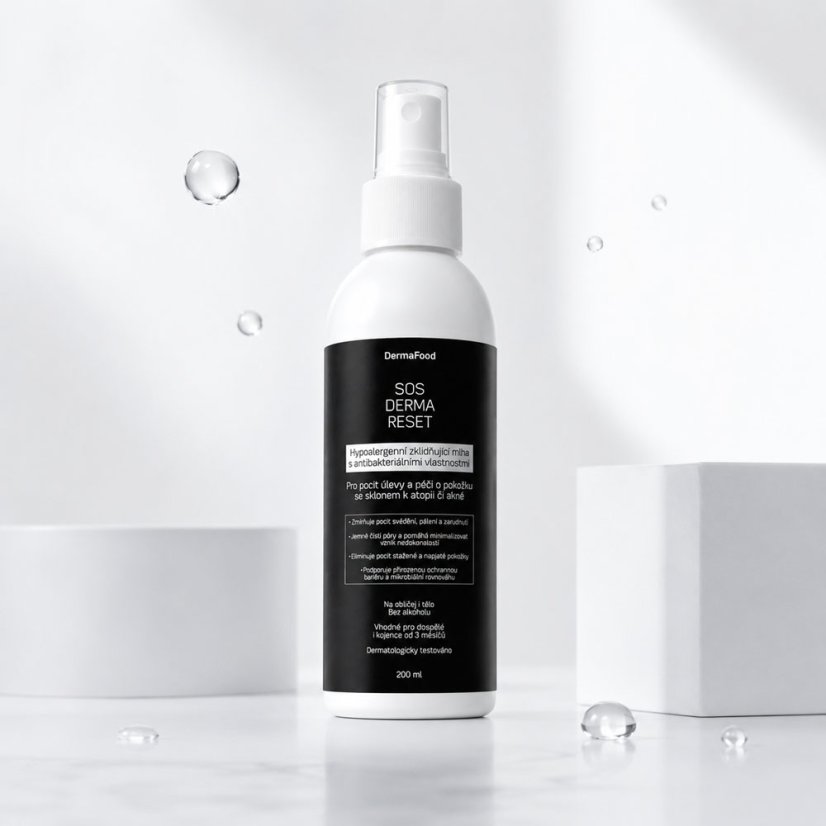 SOS  Derma Reset - Hypoalergenní zklidňující mlha s antibakteriálními vlastnostmi