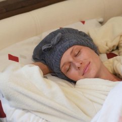 Rychleschnoucí vlasový turban s mašličkou