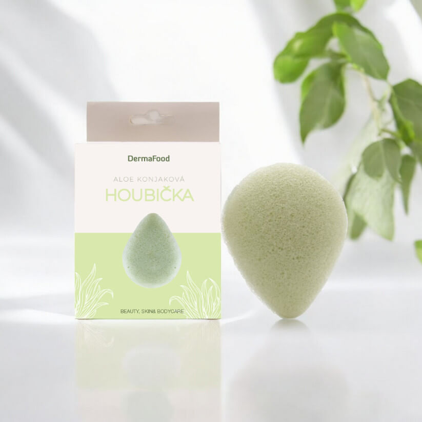 Konjaková houbička Aloe Vera